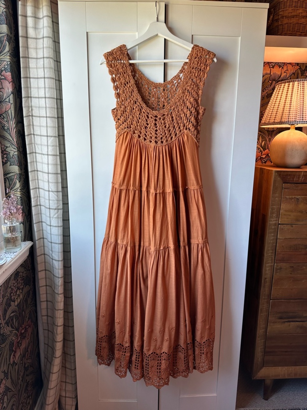 THE GREAT. The Soleil Dress in Canyon - Picture 8 of 9